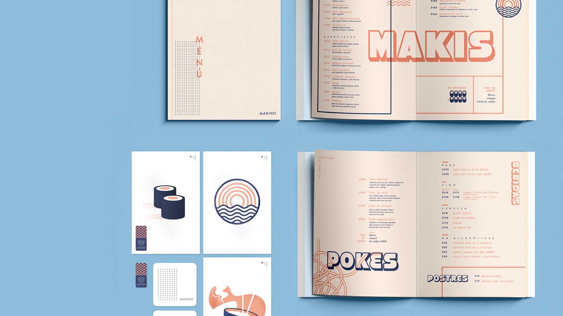Menu para Marino Sushi por Epigrama Studios