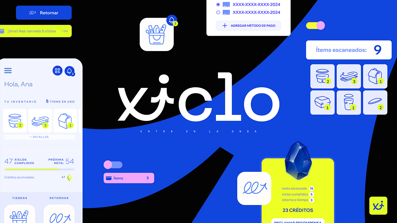 Componentes Diseño UIUX para Xiclo