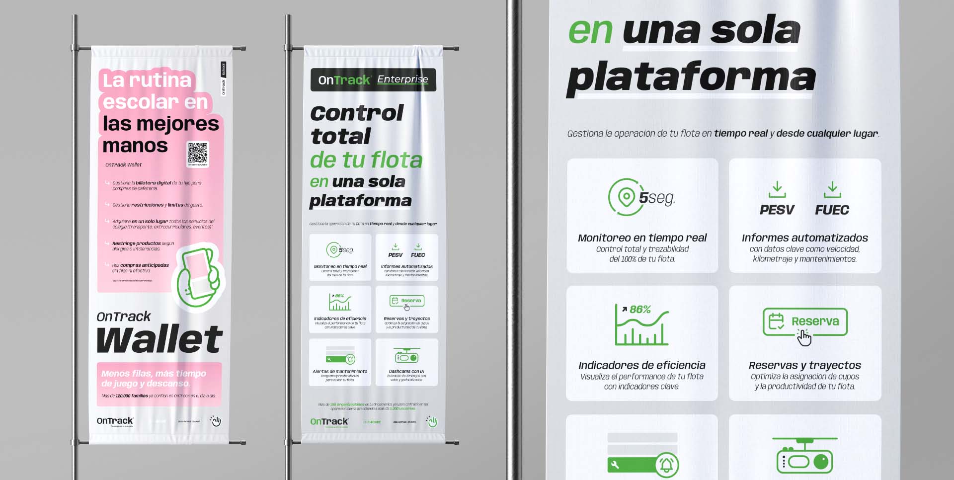 Diseño de Banners OnTrack por Epigrama Studios