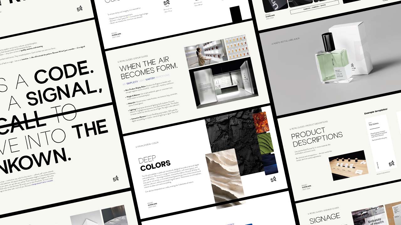 Brand Book 56 perfume por Epigrama Studios
