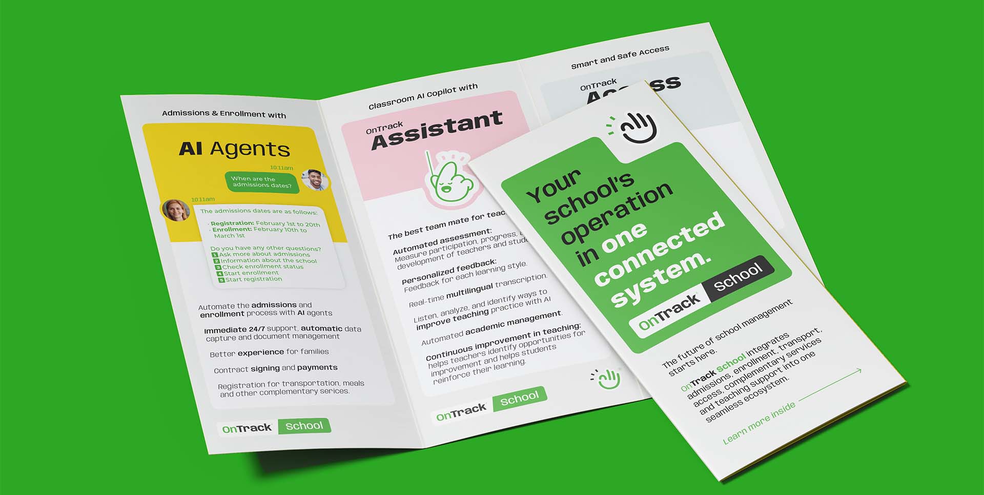 Diseño de Brochure OnTrack por Epigrama Studios