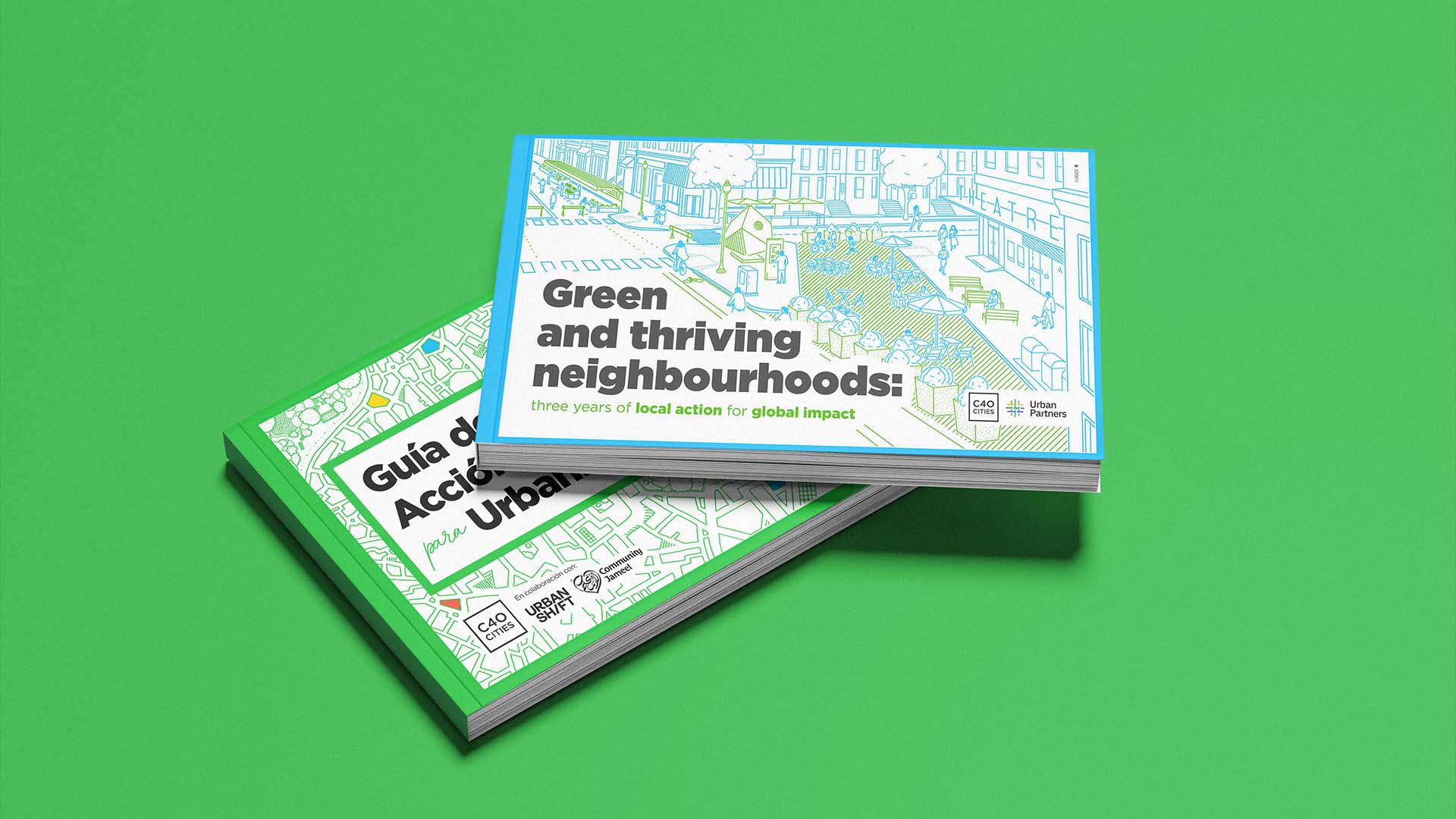 Cover Green Thriving Neighborhoods Book C40 por Epigrama Studios