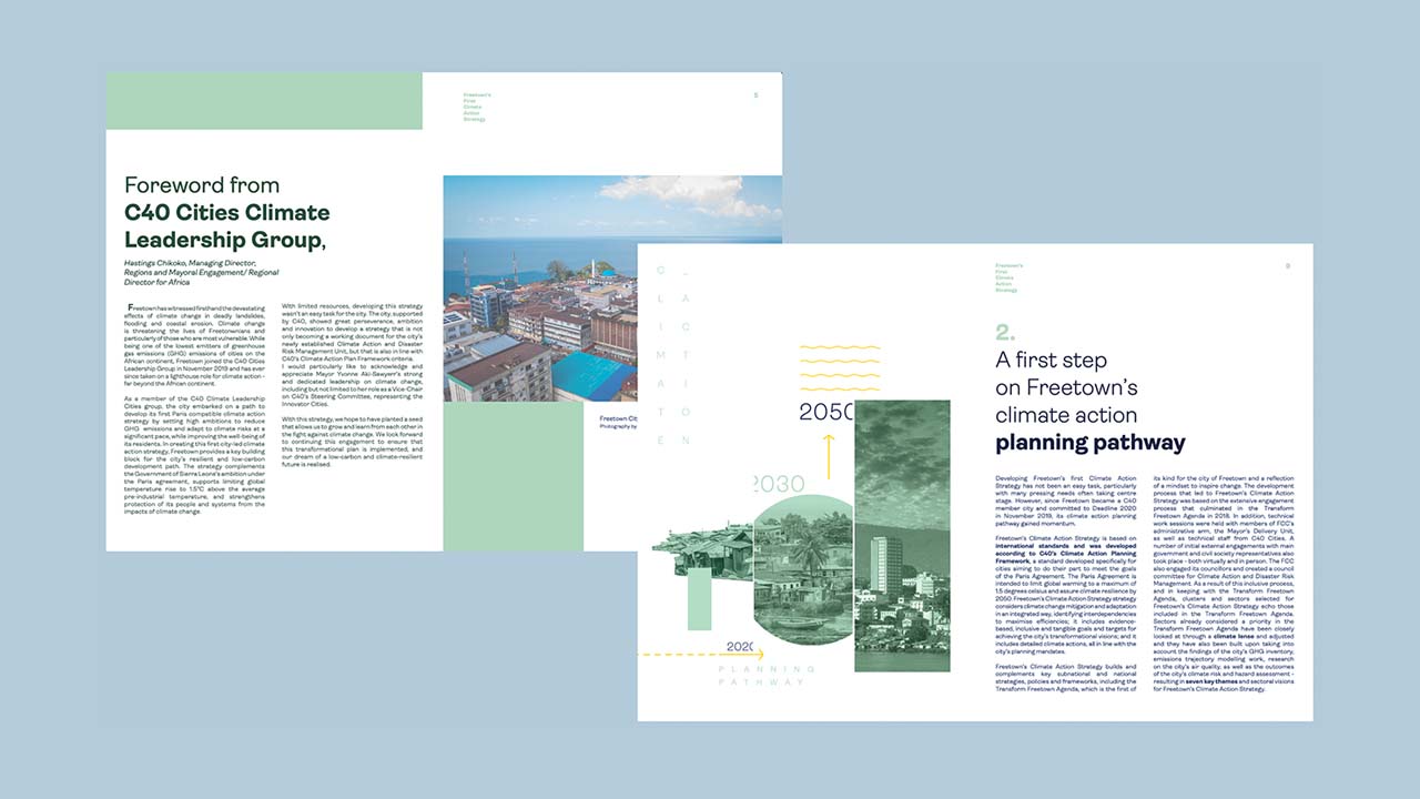 Freetown's Climate Action Guide por Epigrama Studios
