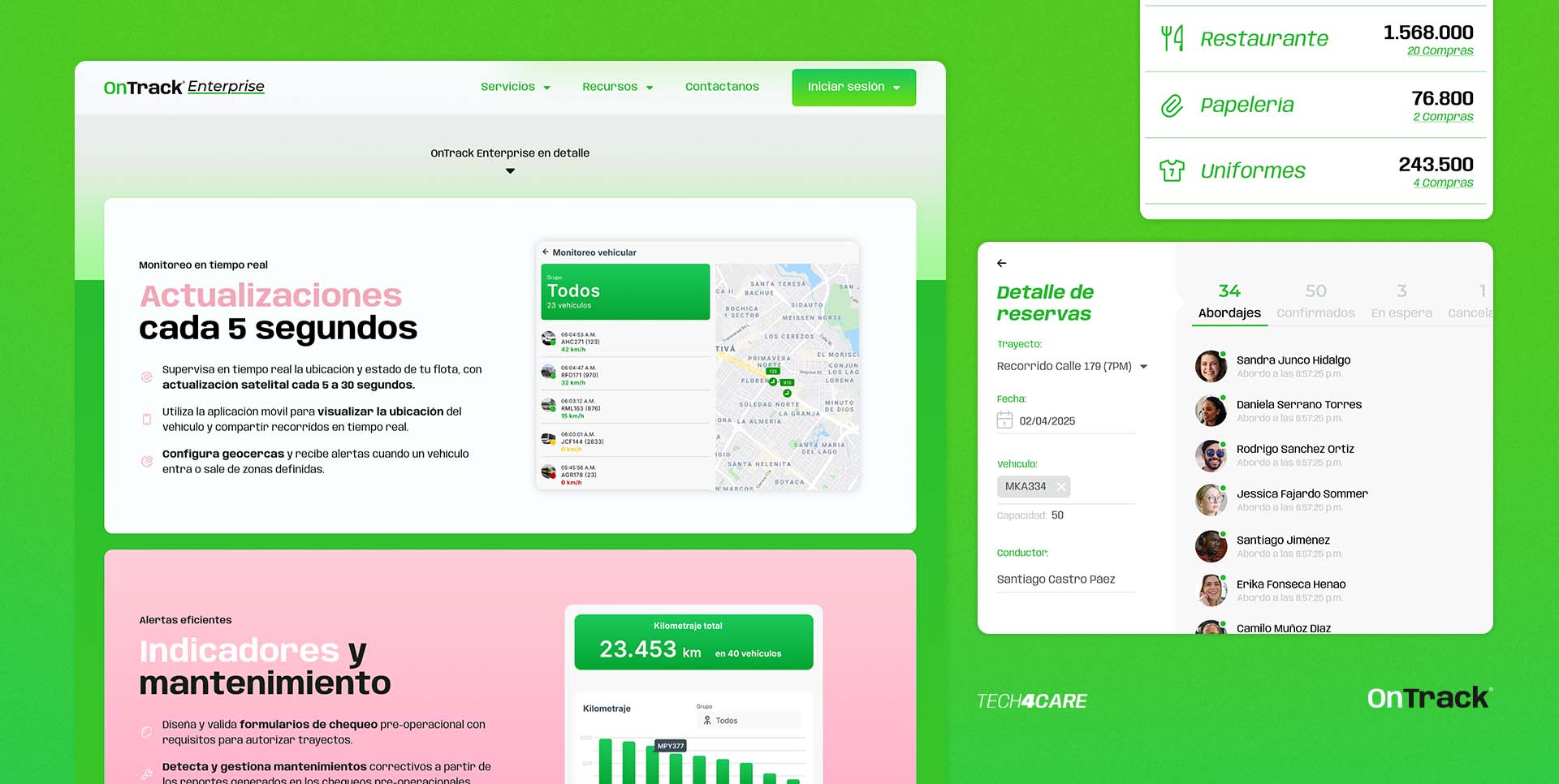 Diseño y desarrollo web OnTrack Enterprise